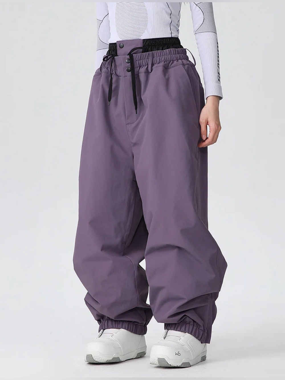 Snowverb Baggy Snow/Ski Pants Durable Mountain Pro All-Weather Purple Size L